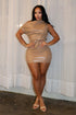 My Gosh PU Unbalanced Mini Dress